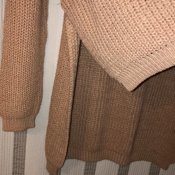 Plunge Collard Neck Sweater Top - Picture 6 of 7